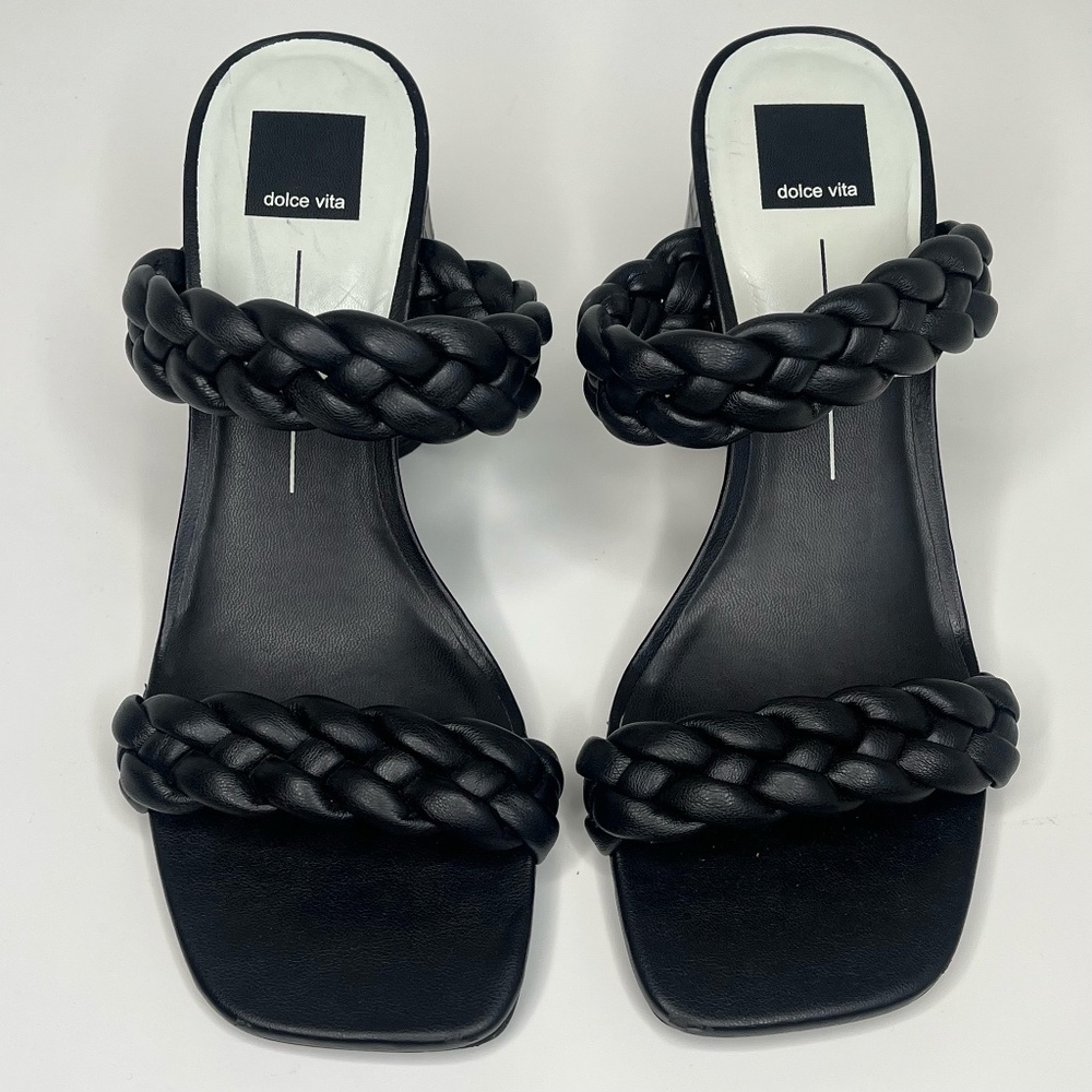 Dolce Vita Chunky Black Womens Sandels Size 10